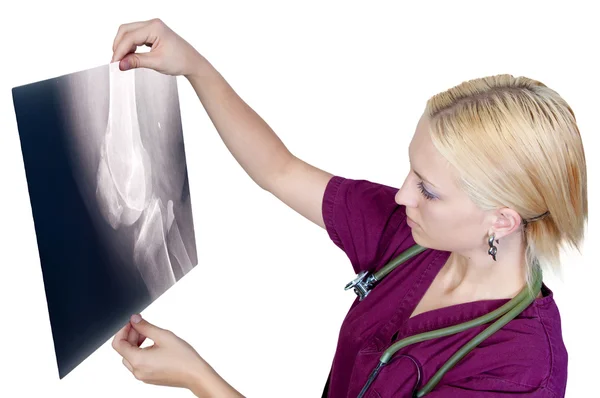 Vrouwelijke radioloog — Stockfoto