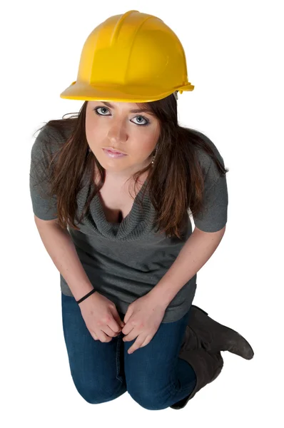 Vrouwelijke bouwvakker — Stockfoto