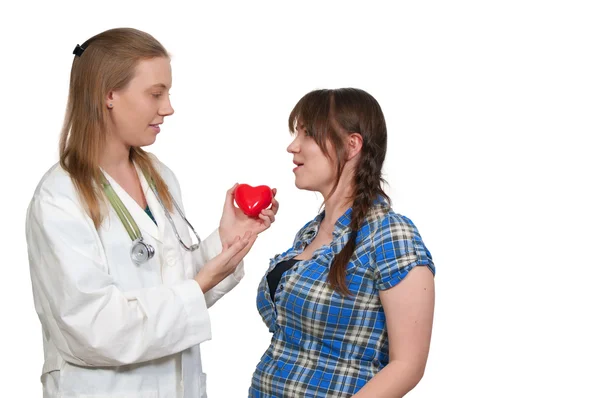 Cardiologa femminile — Foto Stock