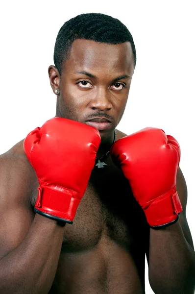 Black Man Boxer — Stock Photo, Image