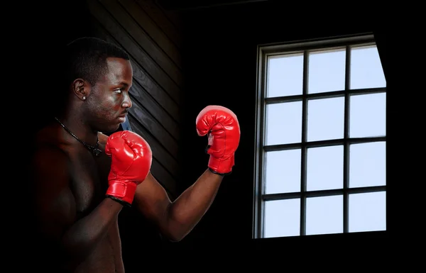 Boxer Homme Noir — Photo