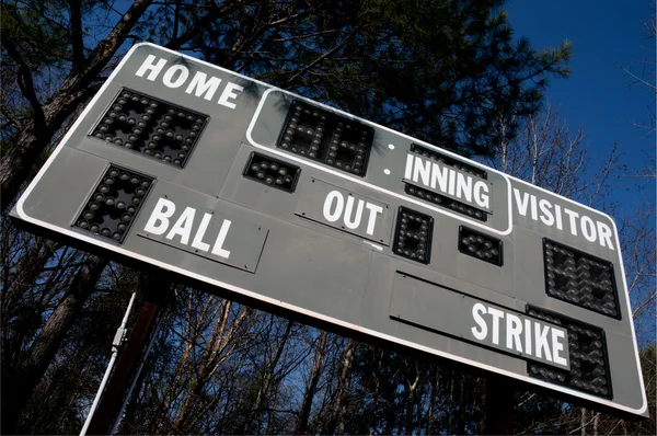 Baseball-Anzeigetafel — Stockfoto