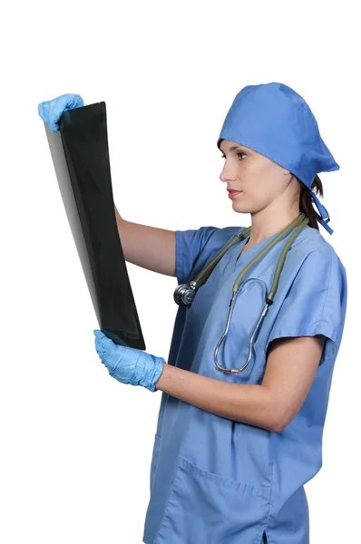 Kvinnliga radiolog — Stockfoto