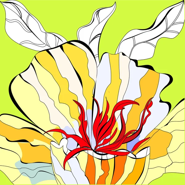 Fiore colorato — Vettoriale Stock