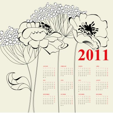 kalender voor 2011