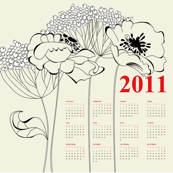 kalender voor 2011