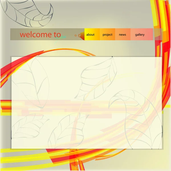 다채로운 웹 사이트 서식 파일 — 스톡 벡터