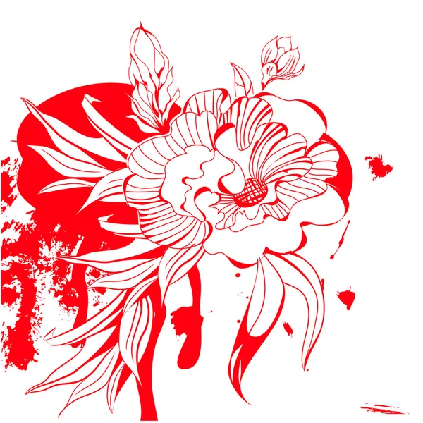红花 — 图库矢量图片