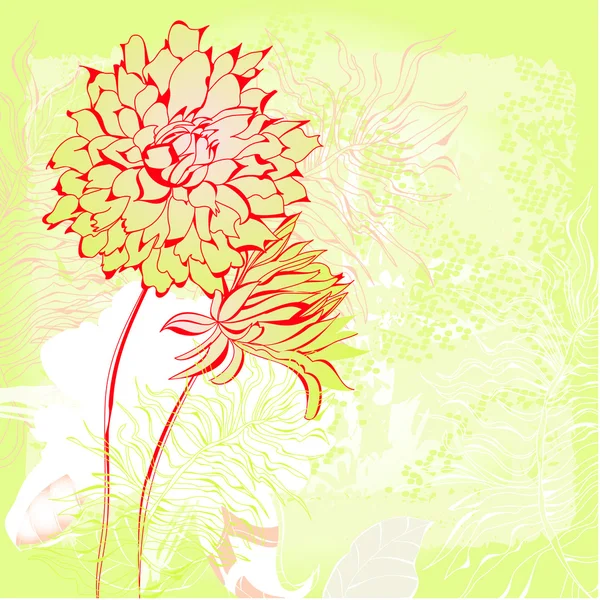 Fond Floral Original — Image vectorielle