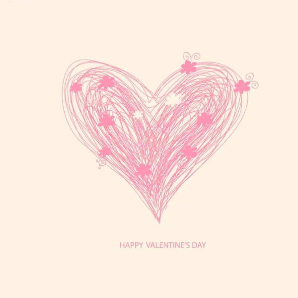 Valentine Day Card — Stock Vector