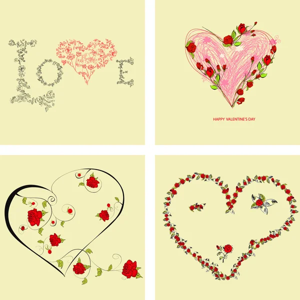 Ensemble de valentine — Image vectorielle