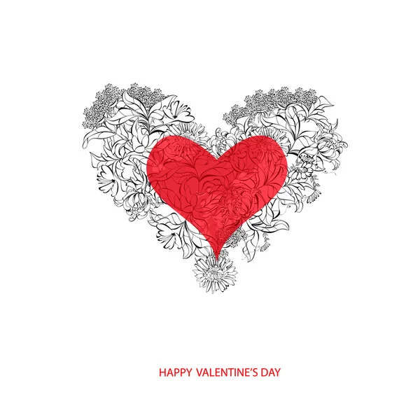 Valentine Day Card — Stock Vector