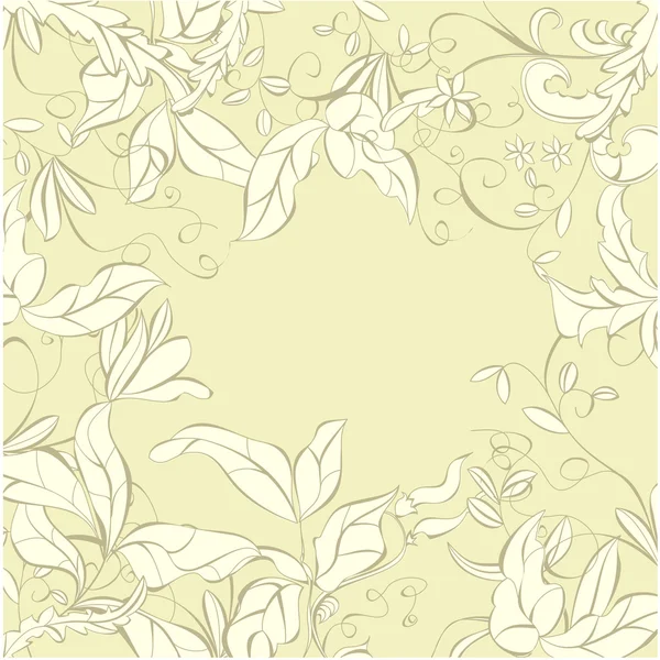 Background with floral element — Stock Vector