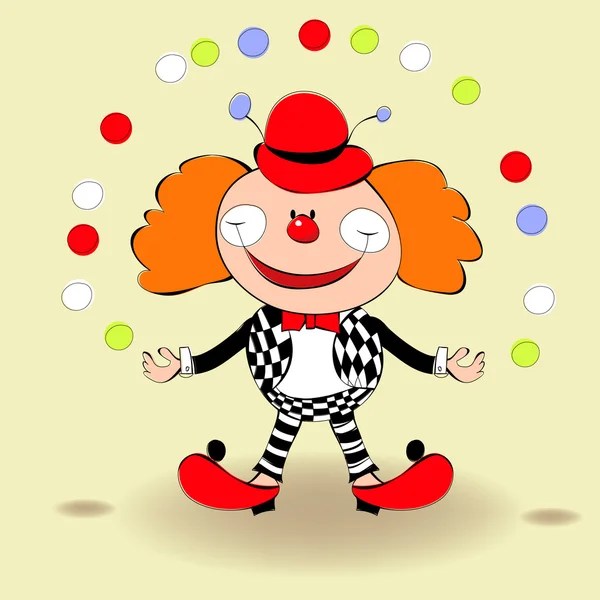 Щасливі Клоун — стоковий вектор