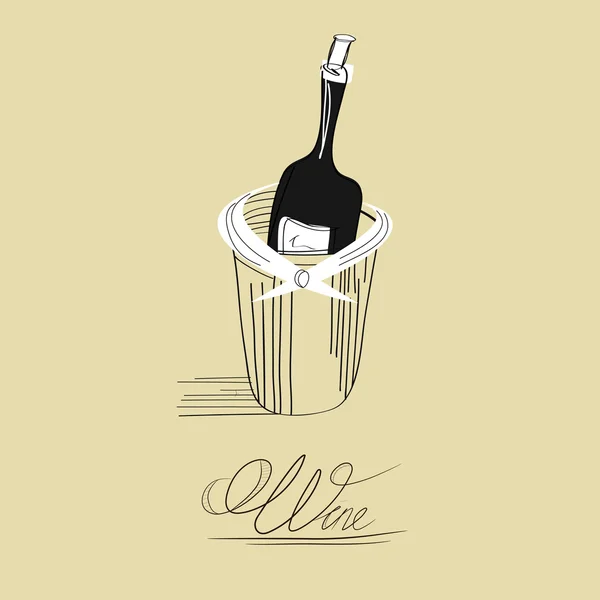 Ilustração vetorial do vinho — Vetor de Stock