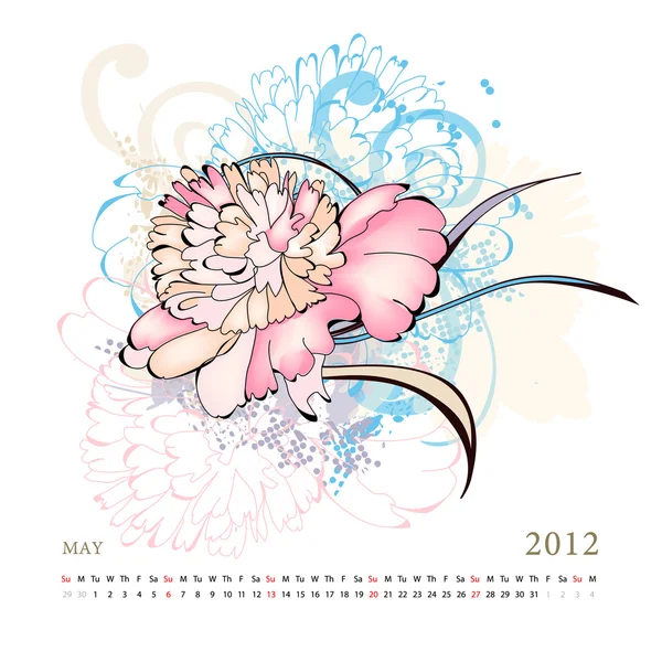 Kalender för 2012 — Stock vektor