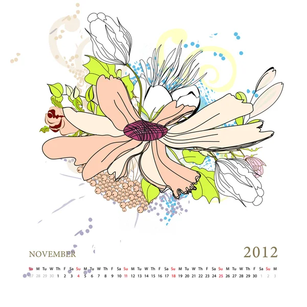 Calendrier 2012 — Image vectorielle
