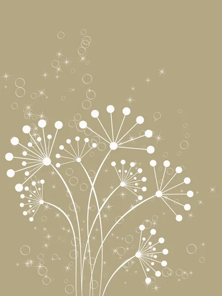 Blomma dekorativt romantiskt abstraktion illustration — Stock vektor