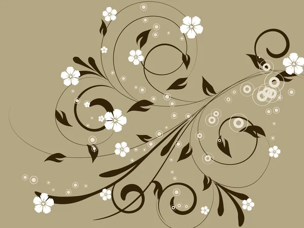 Květina dekorativně romanticky abstrakce ilustrace — Stockový vektor