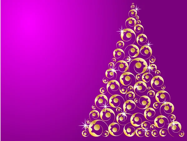 Karácsonyfa díszítő absztrakció háttér — Stock Vector