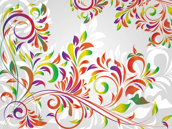 꽃 패턴 무늬 추상화 그림 — 스톡 벡터