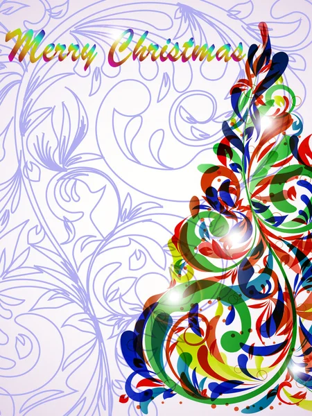 Набор стилизованных рождественских открыток — стоковый вектор