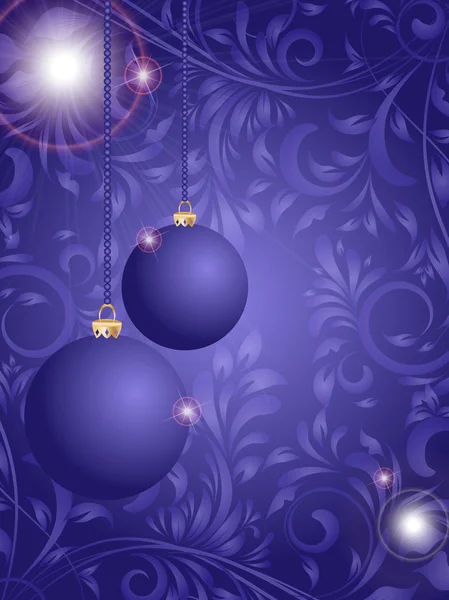 Χριστουγεννιάτικη χοροεσπερίδα και δέντρο στο λουλούδι διακοσμητικά αφαίρεσης backgro — Διανυσματικό Αρχείο