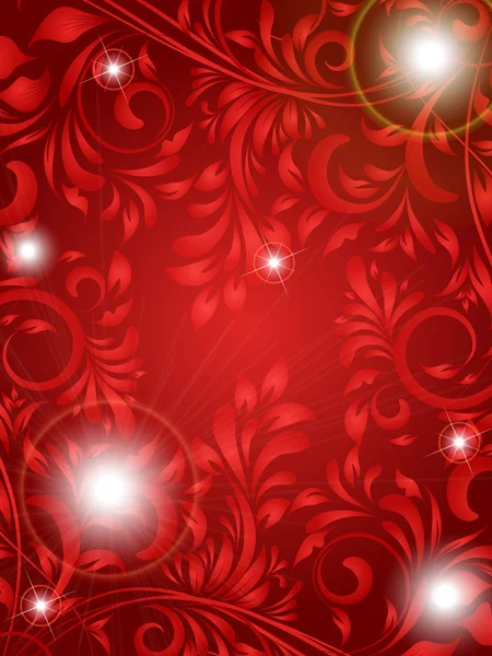 Illustration florale d'abstraction romantique — Image vectorielle