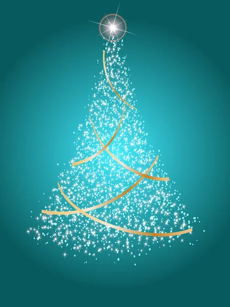 Bola de árvore de Natal no fundo abstração decorativa —  Vetores de Stock