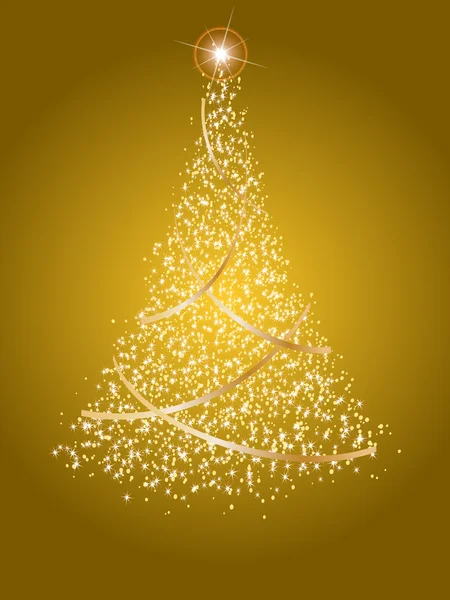 装飾的な抽象化の背景にクリスマス ツリーのボール — ストックベクタ