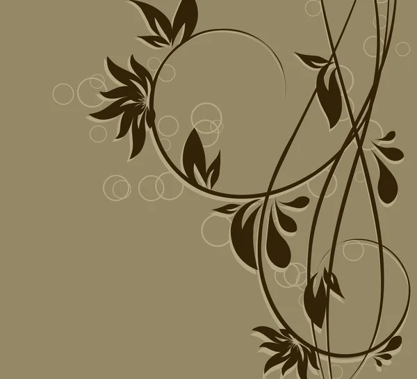 Blomma dekorativt romantiskt abstraktion illustration — Stock vektor