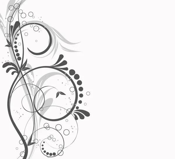 Illustration Abstraction Romantique Décorative Fleur — Image vectorielle