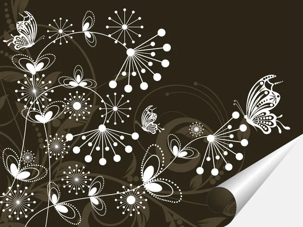 花卉创意装饰抽象背景 — 图库矢量图片
