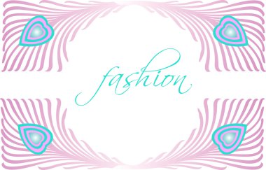 Fashion Glamour Beautiful Peacock Feather Vector Design clipart