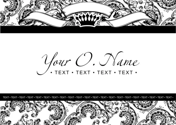 One Color Vector Small Title Frame Pattern — стоковый вектор