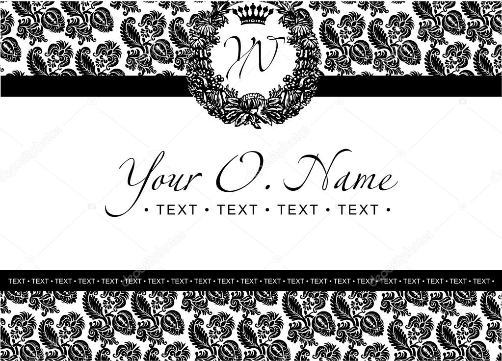 One Color Vector Small Title Frame And Pattern