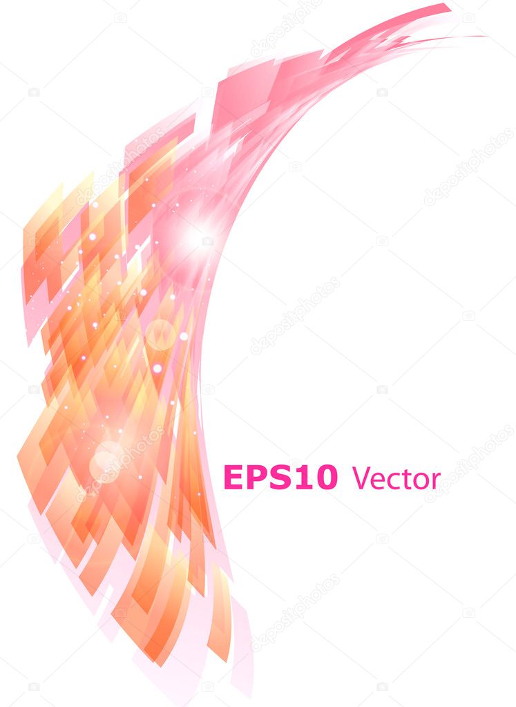 Abstract Shiny Wave Background. EPS10 Vector.