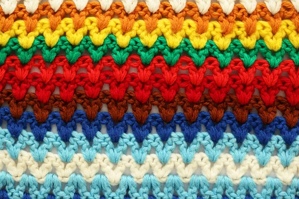 stock image Knitted multicolored background