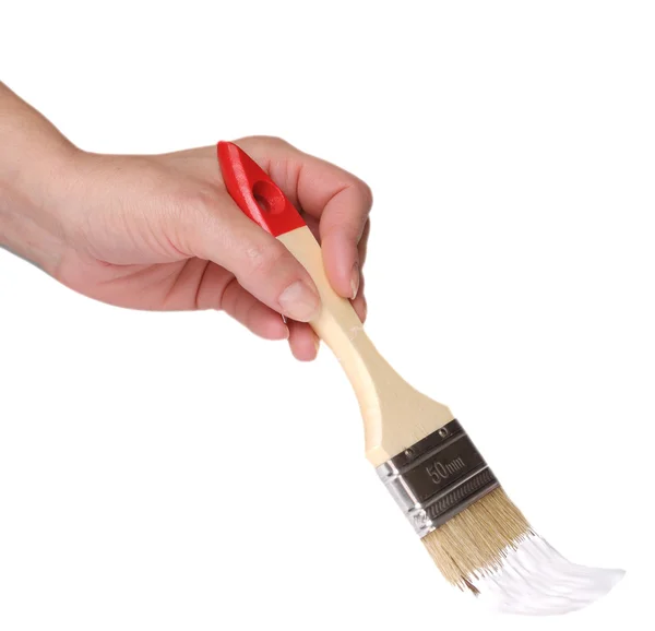 Female hand with paintbrush — Stock Photo © e_mikh 4583229