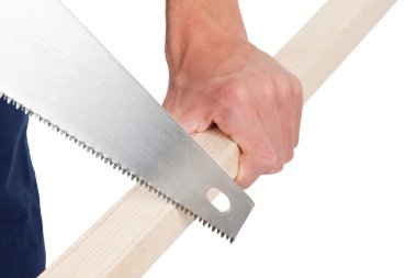 Sawing wood clipart