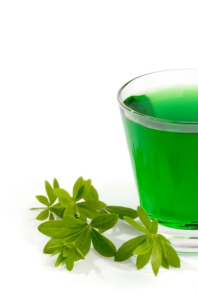Green Woodruff Drink — Stock Photo, Image