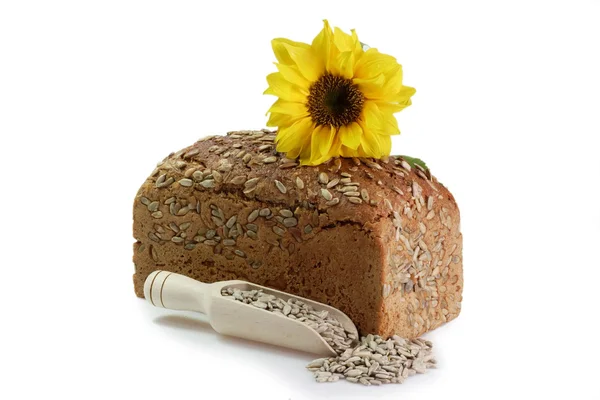 Pane di girasole con semi — Foto Stock