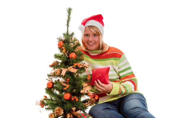 Under the christmas tree — Stock Photo, Image