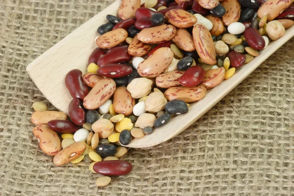Detail from mixed dried Beans — Stock Photo, Image
