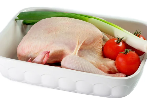 Huhn mit Gemüse — Stockfoto