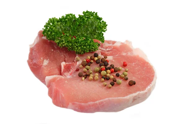 Costeleta de porco com pimenta — Fotografia de Stock
