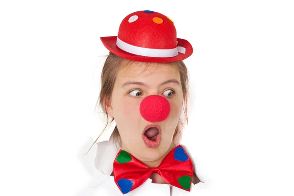 Клоун-женщина — стоковое фото