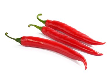 Three chilies clipart