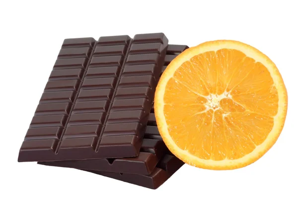 Chocolate with Orange — Stock Photo, Image