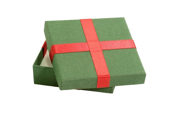 Green gift package — Stock Photo, Image